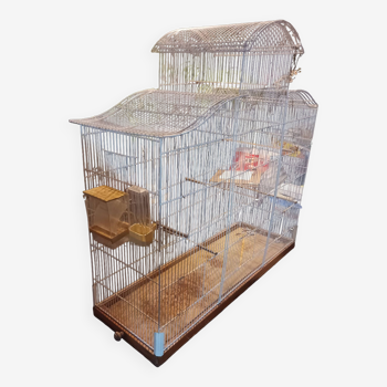 Large old restored bird cage