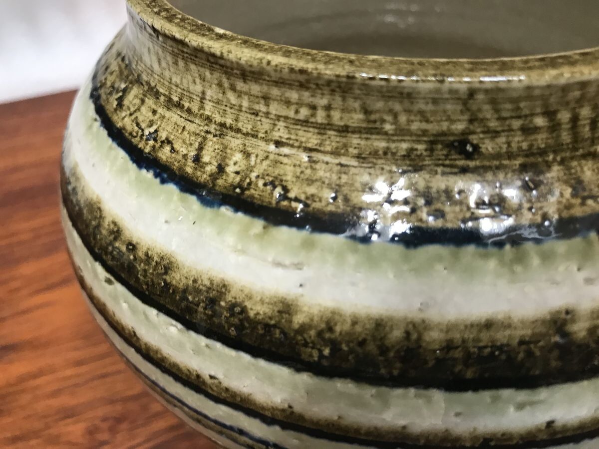 Ceramic Art Pot or Box with Lid from Søholm Stoneware, Denmark 1960s