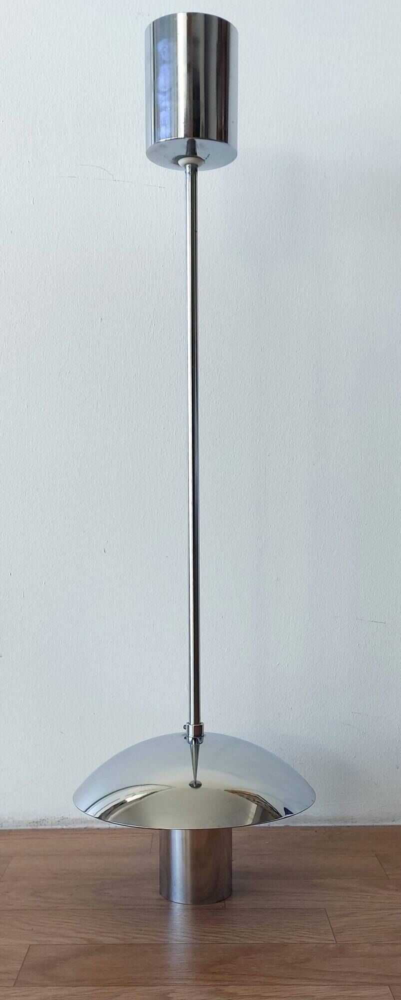 Bahaus style chandelier brand AKA electric, GDR 1970's