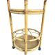 1960s rattan bottle holder rolling table