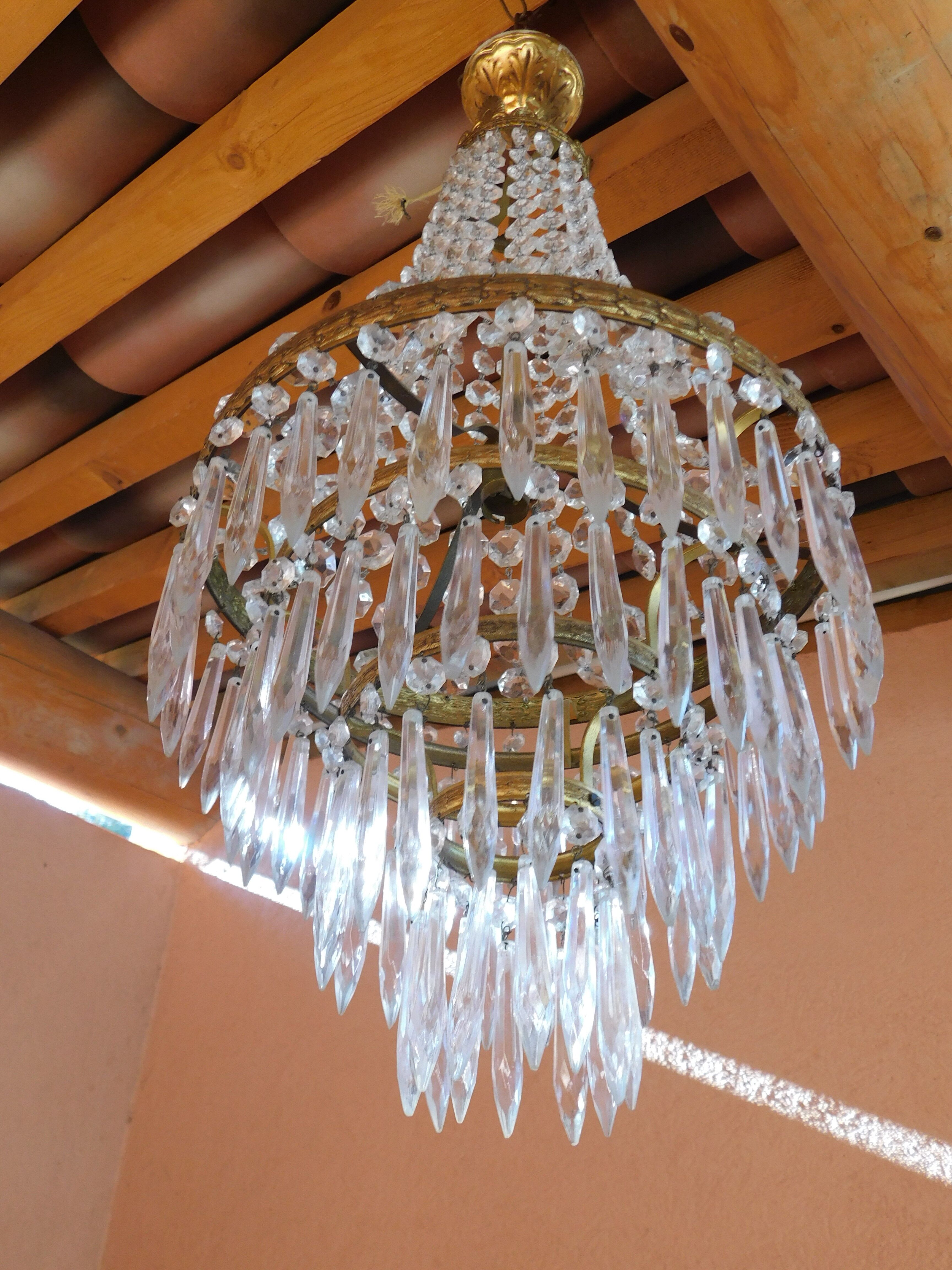 Hot air balloon chandelier pampilles ø 30 cm
