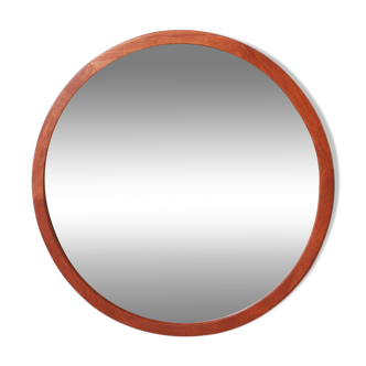 Miroir Rond - Cadre Teck - Scandinave 4.5