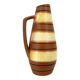 Vase vintage Scheurich Keramik beige et marron, 1960