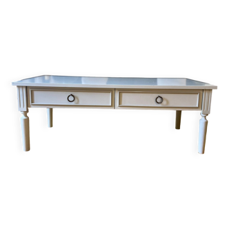 Table basse gris claire