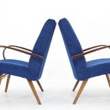 Paire de fauteuils Jaroslav Smidek des années 1960 pour TON, Tchécoslovaquie