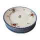 Suite de 6 assiettes en faïence de Sarguemine