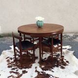 Hans Olsen Roundette Extendable Table and 4 Chairs
