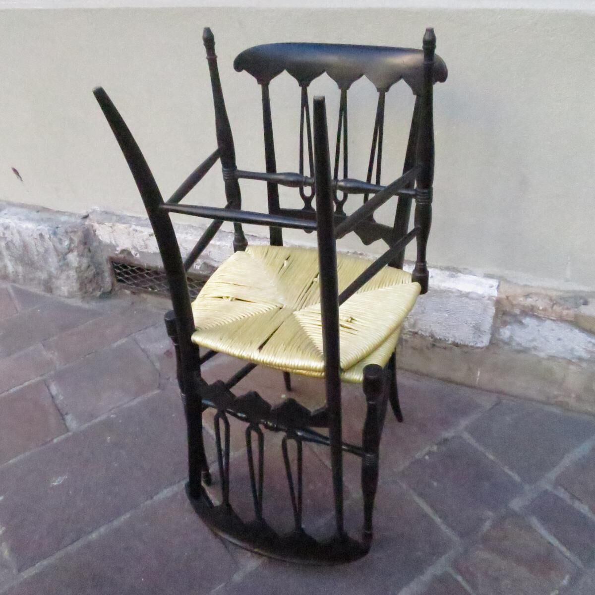 2 chairs wooden lacquered 1950s