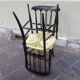 2 chairs wooden lacquered 1950s