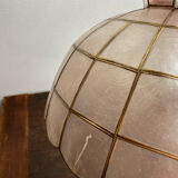 Suspension en nacre et laiton, années 70