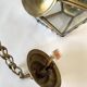 1950s pendant light, chain and brass ceiling light