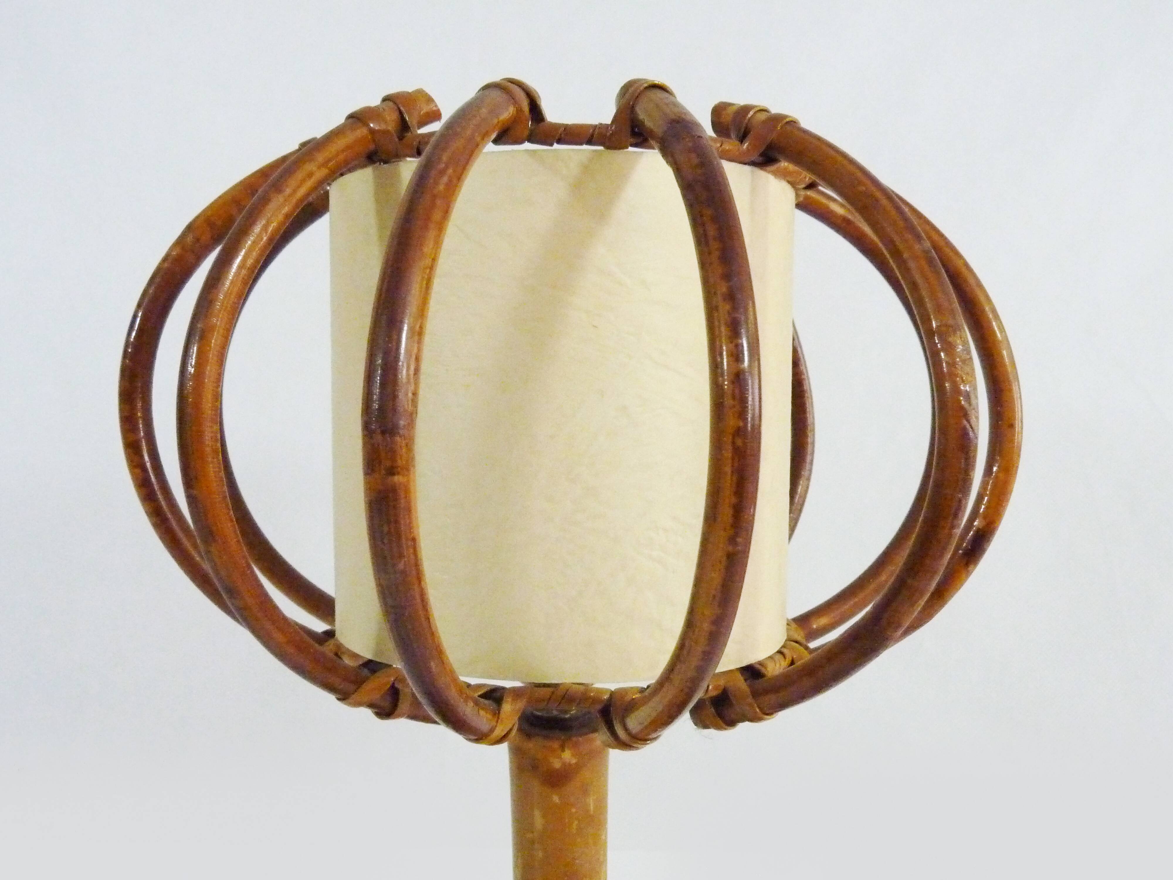Louis Sognot vintage bedside lamp, years 50