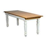 Table vintage en pin avec et vieux haut