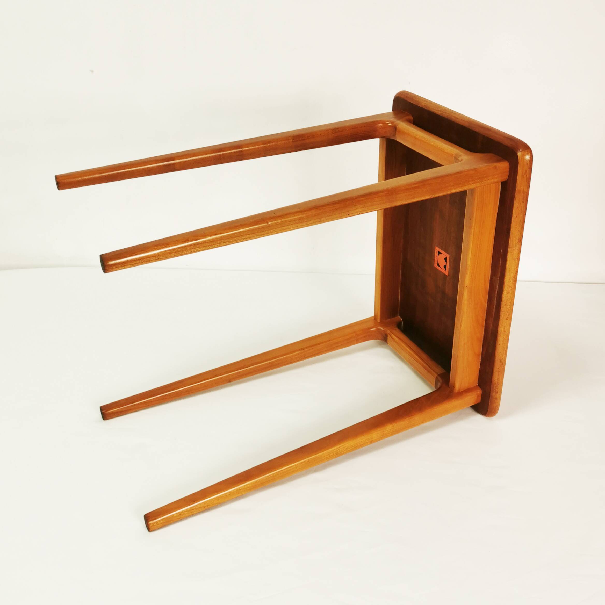 Minimalist side table, Lotos, Germany, 1960s.