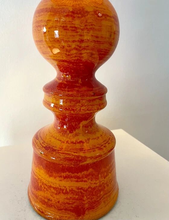 Large vintage table lamp – German pottery from the 70s | Hustadt (attributed)