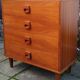 Scandinavian teak chest of drawers 1960