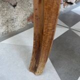 Round clover inlaid side coffee table