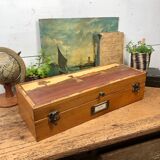 Large bamboo marquetry box