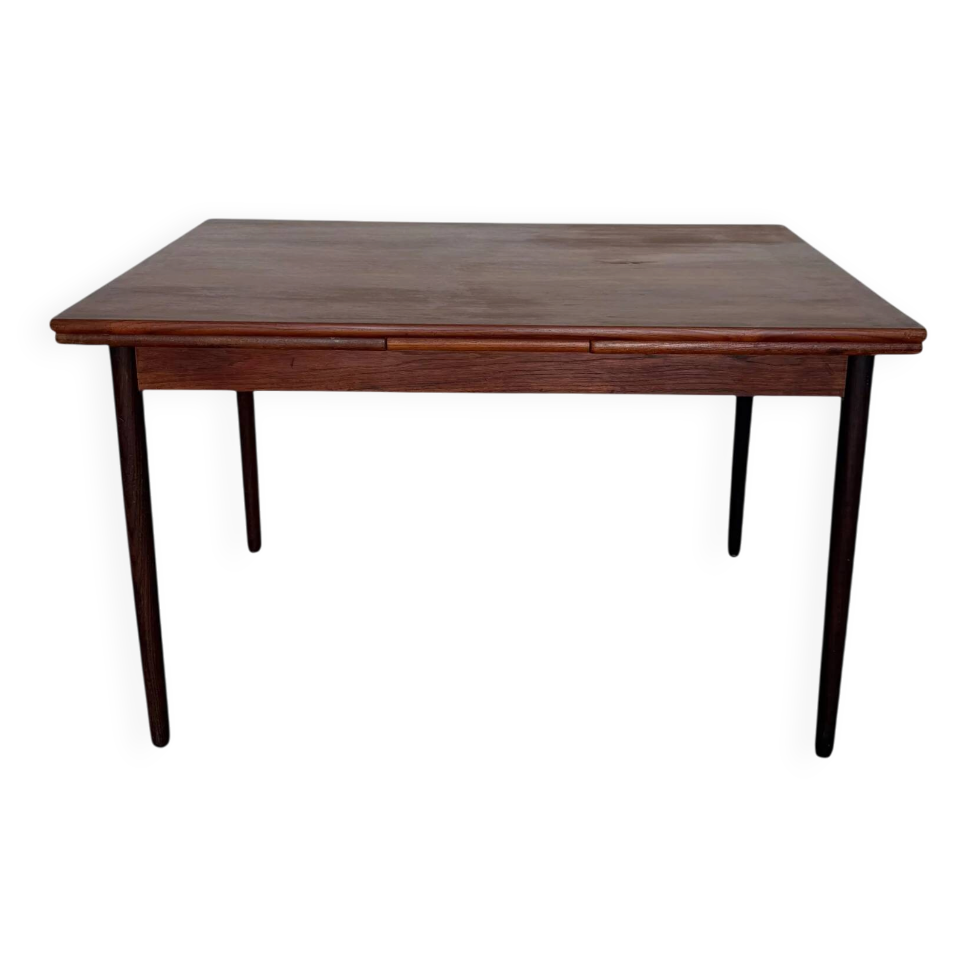 Scandinavian extendable dining table in teak
