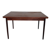 Scandinavian extendable dining table in teak