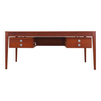 Bureau en teck, design danois, années 1970, designer : Finn Juhl, fabricant : France & Son