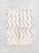 Moroccan Berber carpet Marmoucha with black zigzags 1.48x1.10m