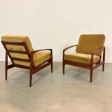 2x Fauteuils Danois Couteau à Papier Kai Kristiansen Style Années 60