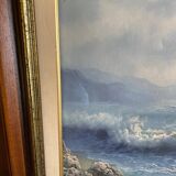 Tableau de la mer encadré