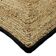 Tapis en jute 160x230 cm contour noir