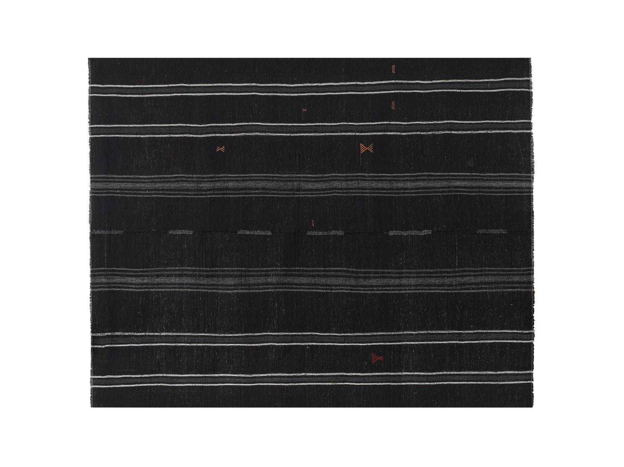 Vintage Turkish kilim handwoven 255x323 cm