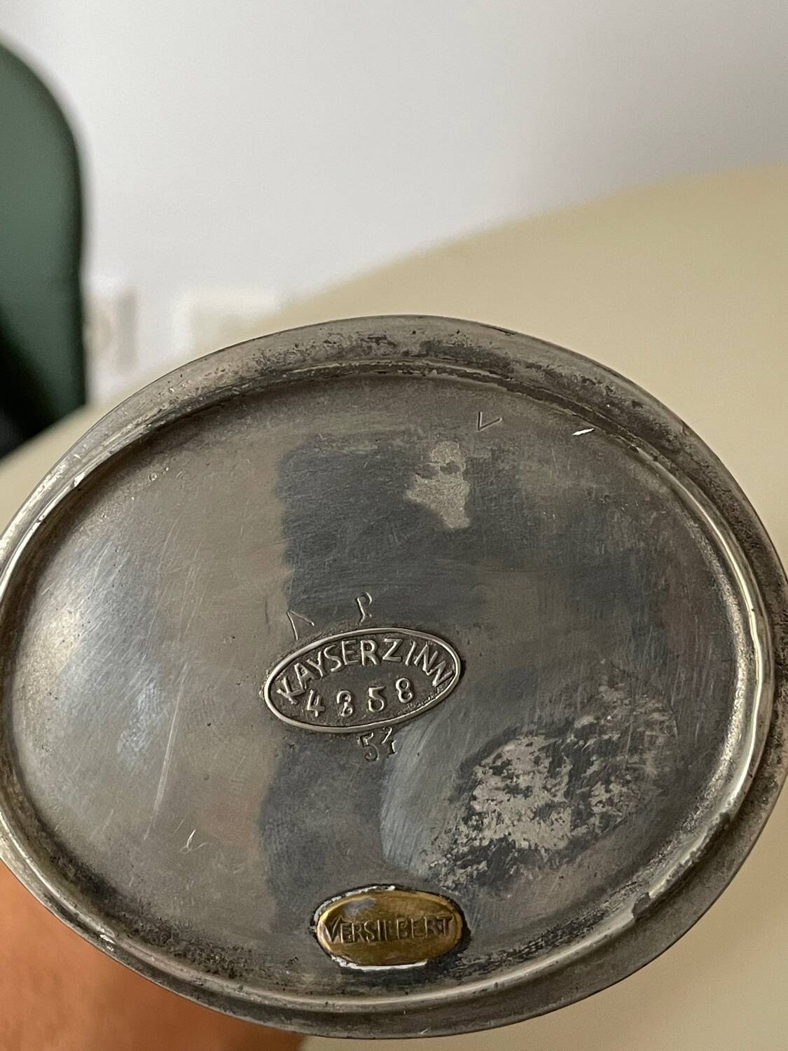 Polished pewter penguin-shaped carafe designed by Hugo Leven for Kayserzinn