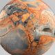 Stunning red Maligano jasper spheres on bases — Decorative mineral duo