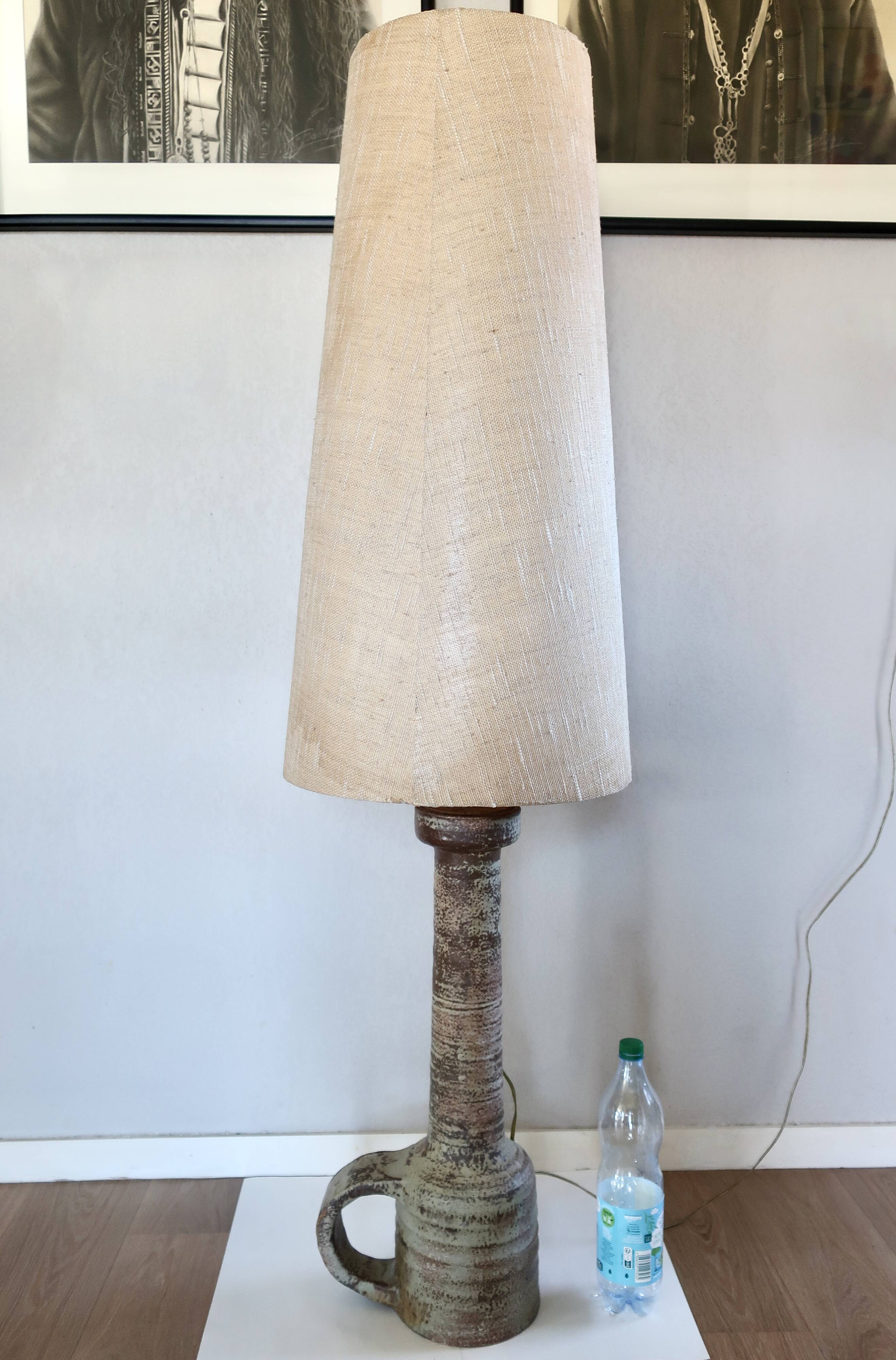 Jaan mobach, utrecht netherlands, large ceramic floor lamp 1960s