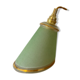 Baladeuse tulipe vintage en verre sablé vert