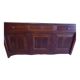 Old sideboard "Enfilade" in solid cherry wood with 3 doors and 3 drawers.