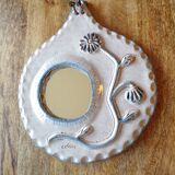 Vintage ceramic mirror signed adia