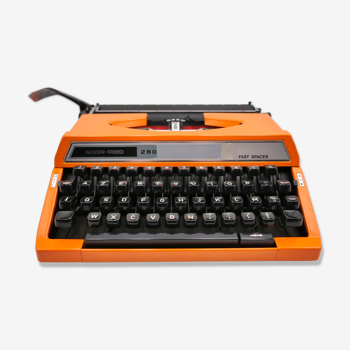Machine à écrire Silver Reed 280 orange révisée ruban neuf