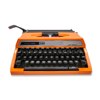 Machine à écrire Silver Reed 280 orange révisée ruban neuf