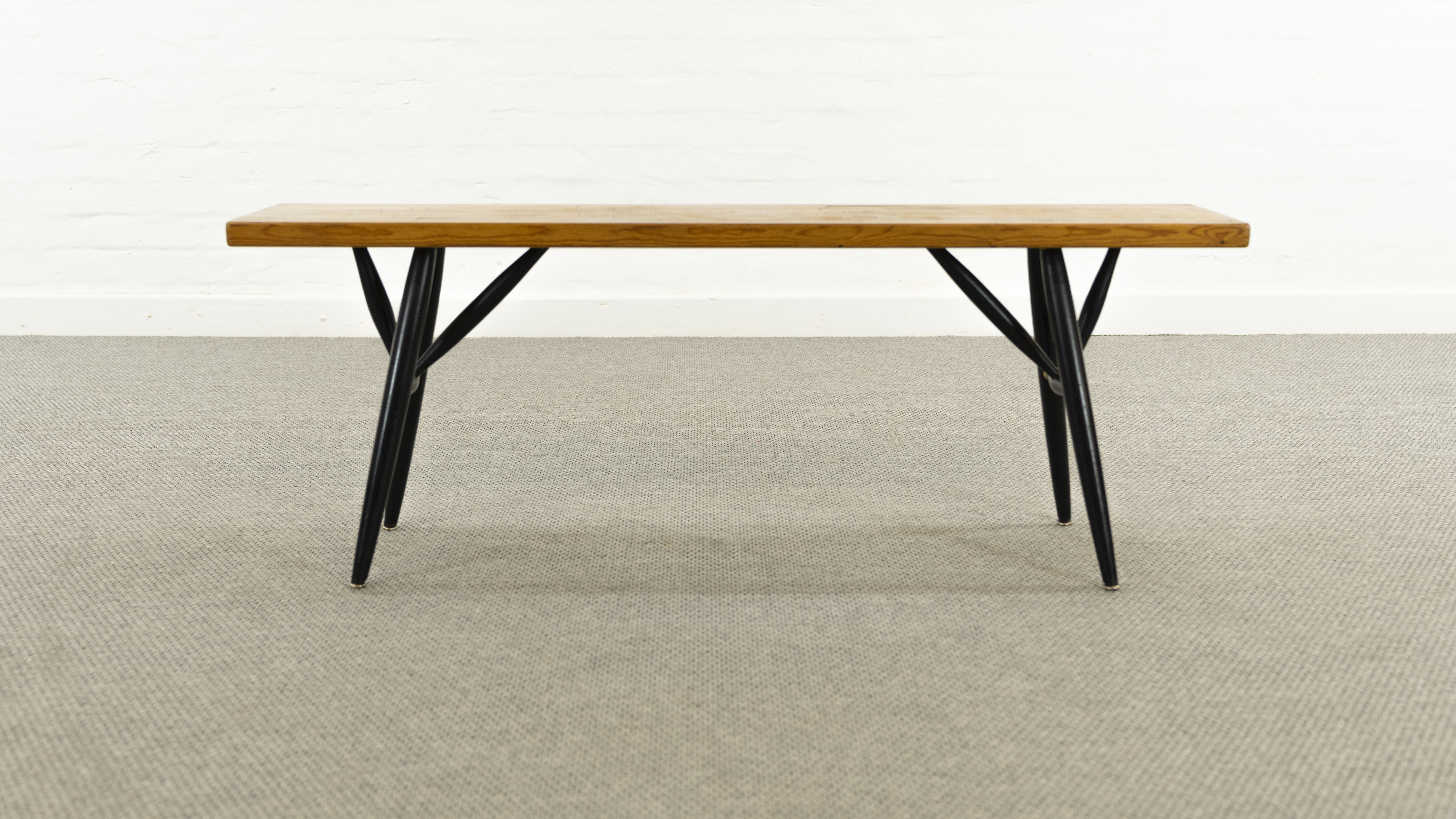 Pirkka Bench by Ilmari Tapiovaara for Laukaan Puu, 1955