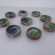Danish Studio Ceramic Bowls by Jim & Henny Waldorff for Svaneke, 1960s, Set of 9