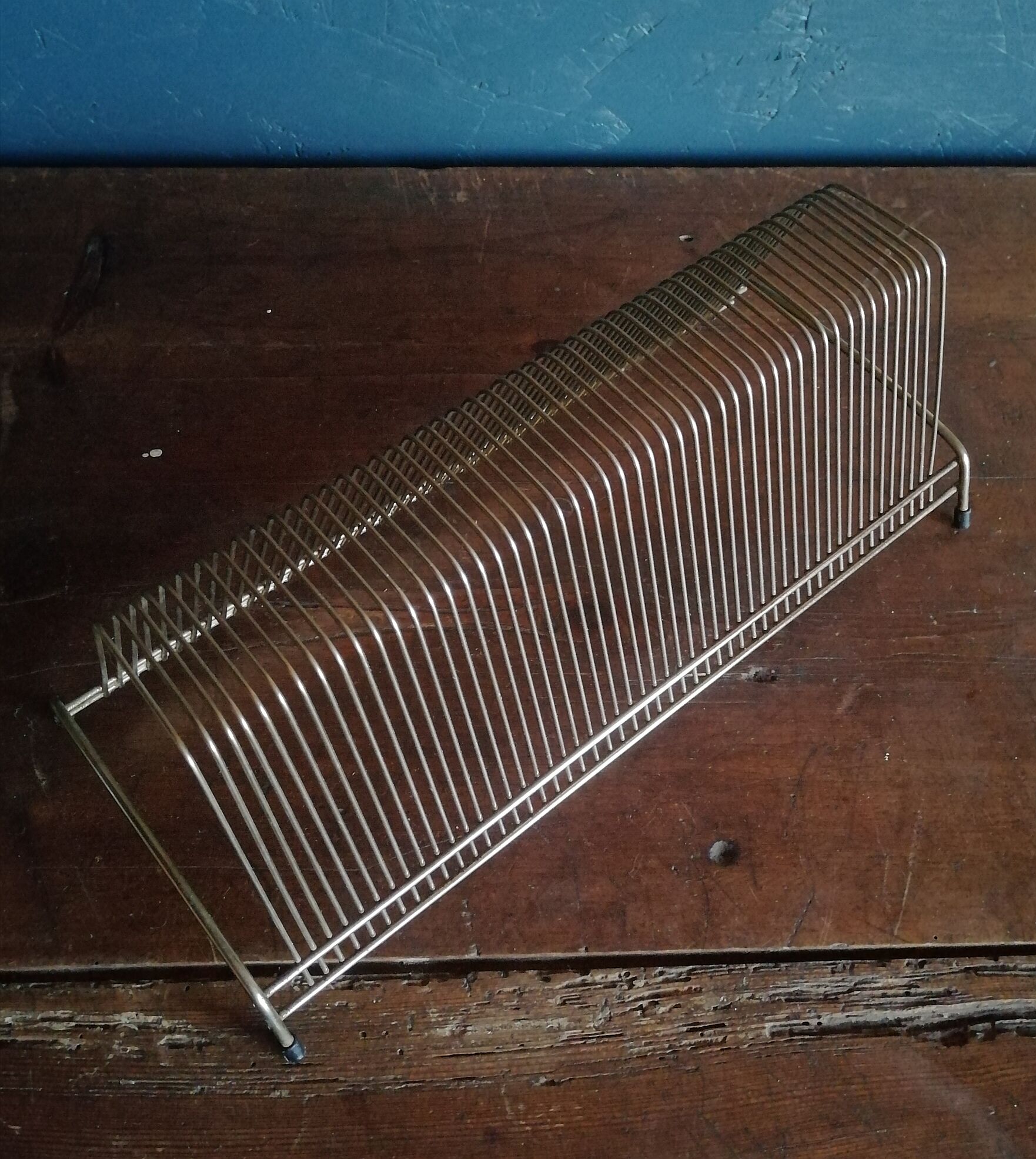 Vintage brass vinyl holder 50s