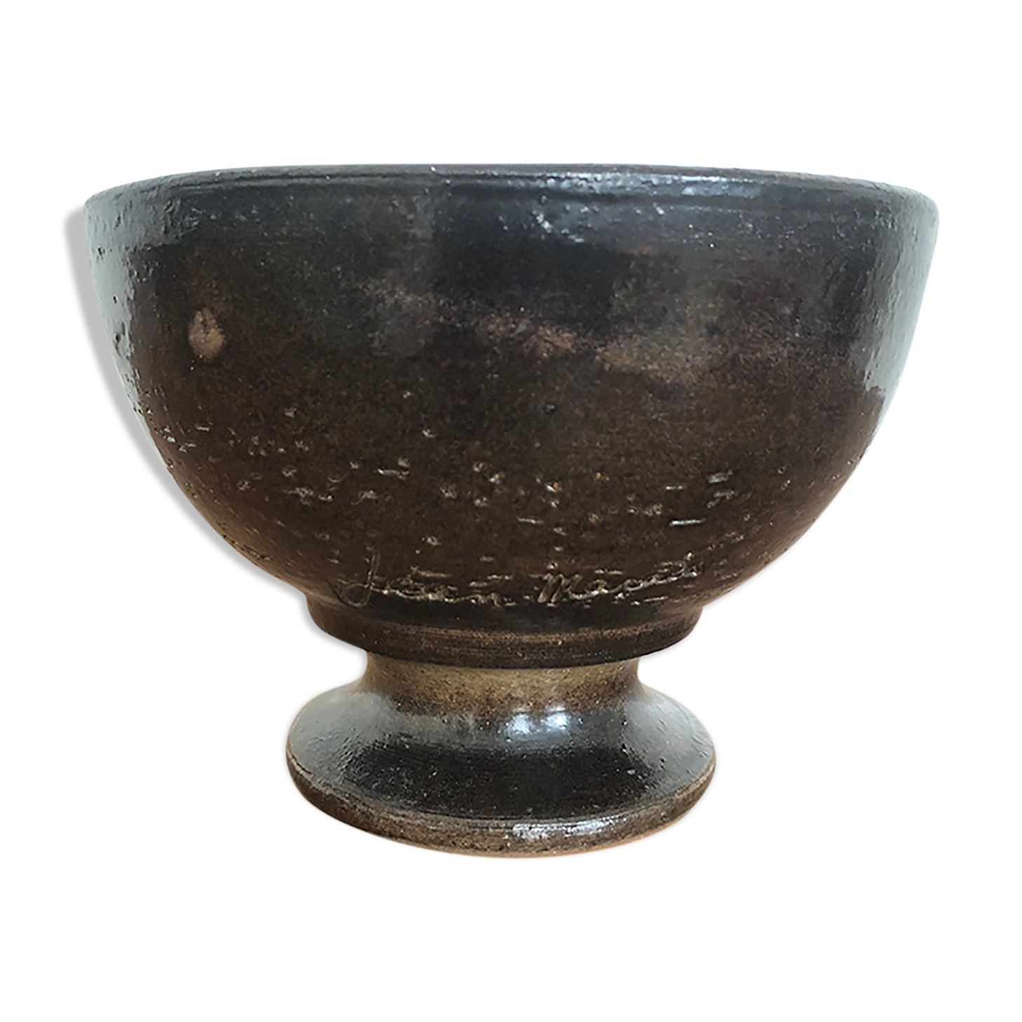 Ceramic chalice signed Jean Marais