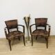 Pair of bridge armchairs