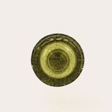 Cup, glass or tealight holder in green blown glass