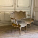 Louis XV bench in carved and painted wood, 18th century