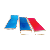 Lot of 3 vintage sunbathing or camp beds
