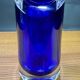 Blue glass vase