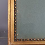 Old beaded frame st. Louis XVI gilded stucco wood