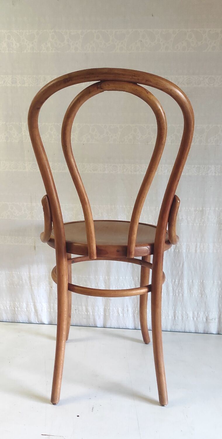 Bistro chair n°18 in bent wood by Fischel - 1920s/1930s