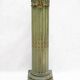Olive green Louis XVI style pedestal column